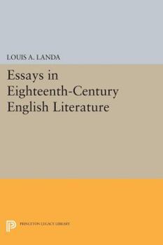 Paperback Essays in Eighteenth-Century English Literature Book