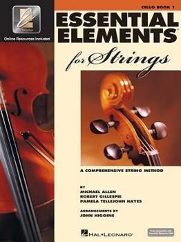 Paperback Essential Elements for Strings Cello - Book 1 with Eei Book/Online Media [With CD and DVD] Book