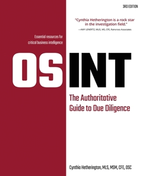 Paperback Osint: The Authoritative Guide to Due Diligence Book