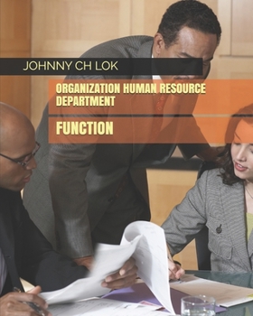 Paperback Organization Human Resource Department: Function Book