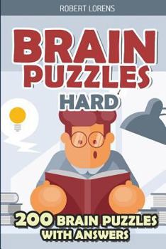 Paperback Brain Puzzles Hard: Tapa Puzzles - 200 Brain Puzzles with Answers Book