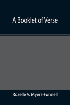 Paperback A booklet of verse Book