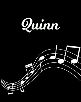 Paperback Quinn: Sheet Music Note Manuscript Notebook Paper - Personalized Custom First Name Initial Q - Musician Composer Instrument C Book