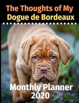 Paperback The Thoughts of My Dogue de Bordeaux: Monthly Planner Book