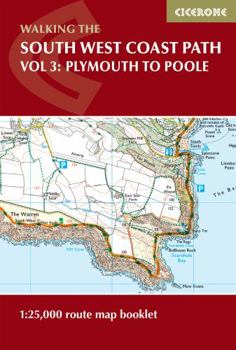 Paperback South West Coast Path Map Booklet - Vol 3: Plymouth to Poole Book