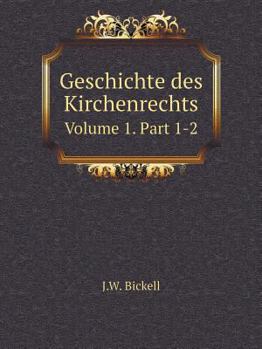 Paperback Geschichte des Kirchenrechts Volume 1. Part 1-2 [German] Book