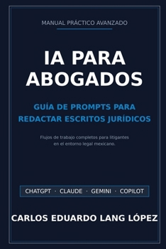 Paperback Manual de I.A. para abogados [Spanish] Book