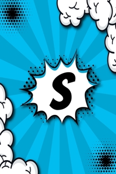 Paperback S: Personalized Blank Sketchbook Customized With Monogram Letter S Comic Book Style Pop Art Initials For Names Starting W Book