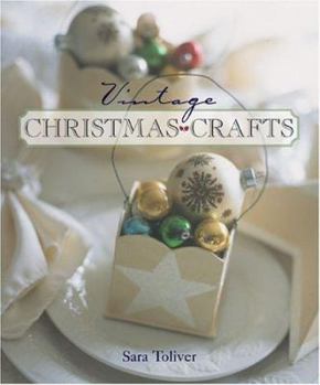 Hardcover Vintage Christmas Crafts Book