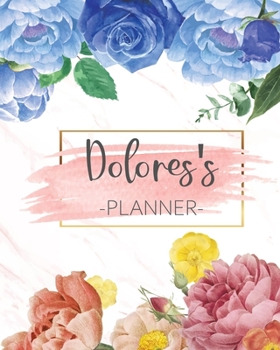 Dolores's Planner: Monthly Planner 3 Years January - December 2020-2022 | Monthly View | Calendar Views Floral Cover - Sunday start