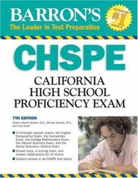 Paperback Barron's CHSPE: California High School Proficiency Exam Book