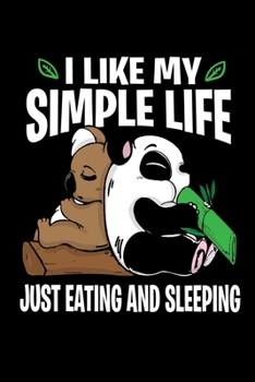 Notizbuch: Panda Koala Bär Faul Schlafen Essen Couch Geschenk 120 Seiten, 6X9 (Ca. A5), Punktraster (German Edition)