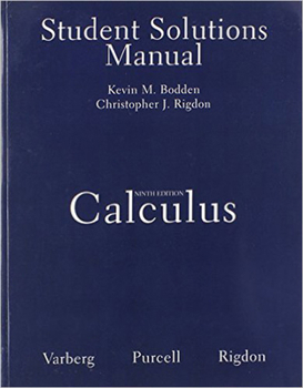 Paperback Student Solutions Manual for Calculus Book