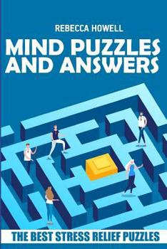 Paperback Mind Puzzles And Answers: Sukima Puzzles - The Best Stress Relief Puzzles Book