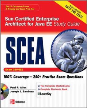 Paperback SCEA Sun Certified Enterprise Architect for Java EE Study Guide (Exam 310-051) [With CDROM] Book
