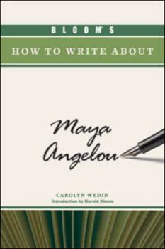 Hardcover Bloom's How to Write about Maya Angelou Book