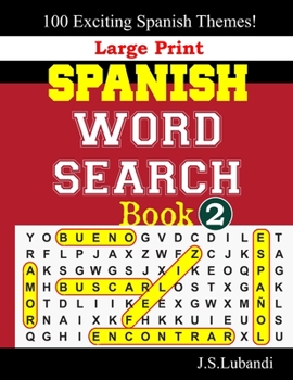 Paperback Large Print SPANISH WORD SEARCH Book; 2 [Spanish] Book