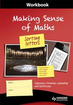 Paperback Making Sense of Maths: Sorting Letters - Workbook Workbook Book