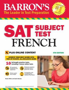 Paperback SAT Subject Test French with Online Tests Book