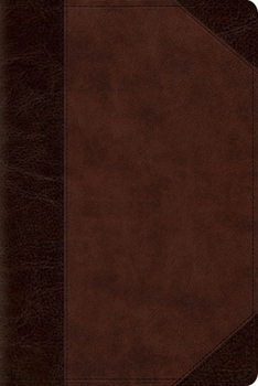 Imitation Leather ESV Personal Size Reference Bible, Red Letter (Trutone, Brown/Walnut, Portfolio Design) Book