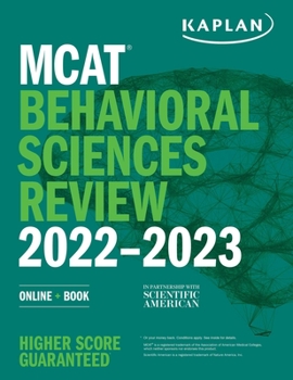 Paperback MCAT Behavioral Sciences Review 2022-2023: Online + Book
