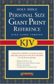 Paperback Personal Size Giant Print Reference Bible-KJV [Large Print] Book