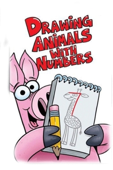 Paperback drawing animals with numbers: Learn to draw and color with this 28-page book size 6×9 Book