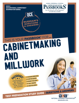 Paperback Cabinetmaking and Millwork (Oce-9): Passbooks Study Guide Volume 9 Book