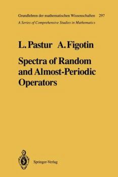 Paperback Spectra of Random and Almost-Periodic Operators Book