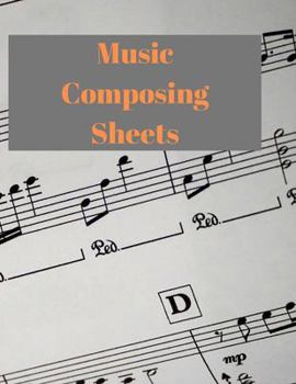 Paperback Music Composing Sheets: A4 Music Sheets 120 Pages for composition Book