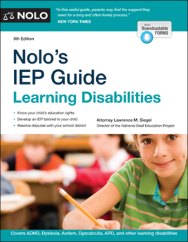 Paperback Nolo's IEP Guide: Learning Disabilities Book