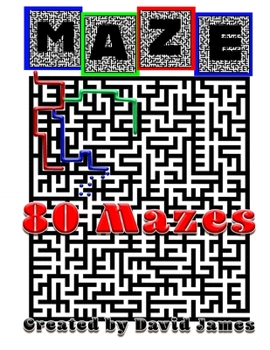 Paperback Maze: 80 large mazes start to finish beat your best time. Book