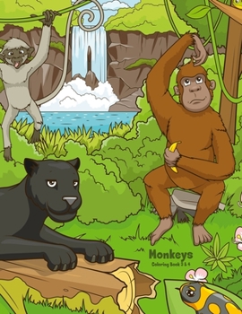 Paperback Monkeys Coloring Book 3 & 4 Book