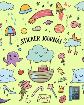 Paperback Sticker Journal: Blank Permanent Sticker Book