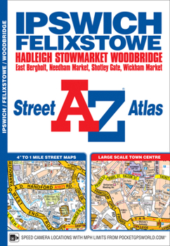 Paperback Ipswich & Felixstowe A-Z Street Atlas Book