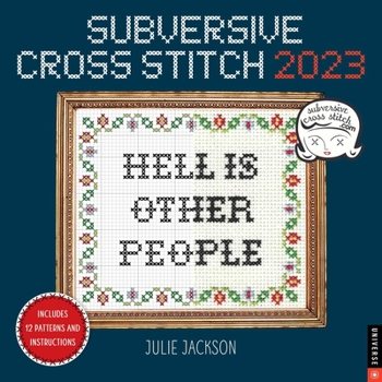 Calendar Subversive Cross Stitch 2023 Wall Calendar Book