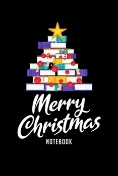 Notebook: Merry Christmas Books Christmas Tree Reading Librarian Gift  Journal, librarian journal, 6x9 ,100 pages blank lined journal/Notebook. Great ... book nerd, bibliophile, bookworm, readers.