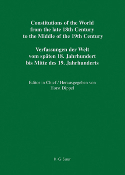 Hardcover Constitutional Documents of Austria, Hungary and Liechtenstein 1791-1849 [German] Book