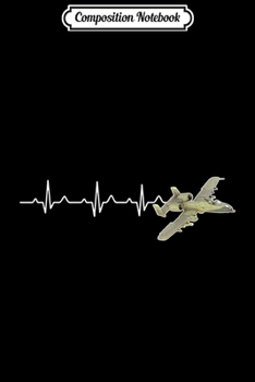 Composition Notebook: Airplane P-10 Thunderbolt Heartbeat Pilot Flying Gift  Journal/Notebook Blank Lined Ruled 6x9 100 Pages