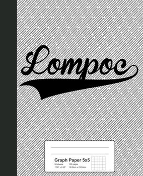 Paperback Graph Paper 5x5: LOMPOC Notebook Book