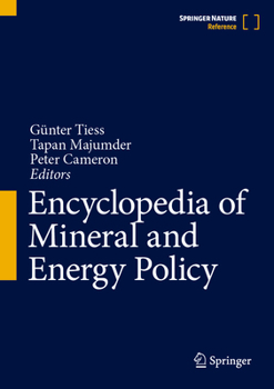 Hardcover Encyclopedia of Mineral and Energy Policy Book