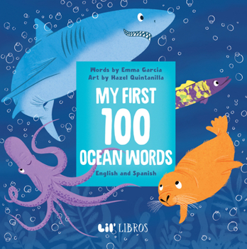 Board book My First 100 Ocean Words in English and Spanish Book