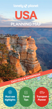 Loose Leaf Lonely Planet USA Planning Map: Durable, Waterproof, Easy-Fold Travel Map with Attractions, Itineraries & Transport Guide Book