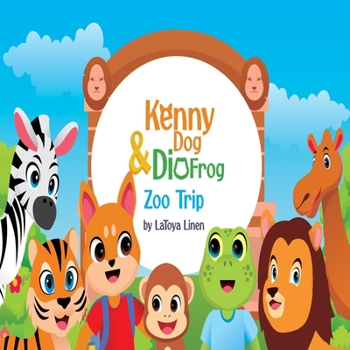 Paperback Kenny dog and Dio frog visit the zoo Book