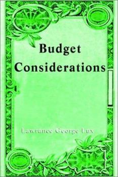 Paperback Budget Considerations Book