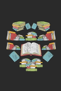 Paperback Colorful Books: Blank Lined Notebook (6" x 9" - 120 pages) Reader Themed Notebook for Daily Journal, Diary, and Gift Book