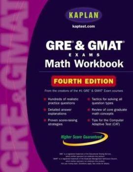 Paperback Kaplan GRE/GMAT Math Workbook Book