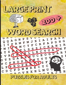 Paperback 200+ Large Print Word Search Puzzles for Adults [Large Print] Book