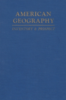 Hardcover American Geography: Inventory and Prospect Book