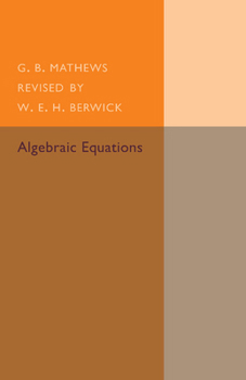 Paperback Algebraic Equations Book